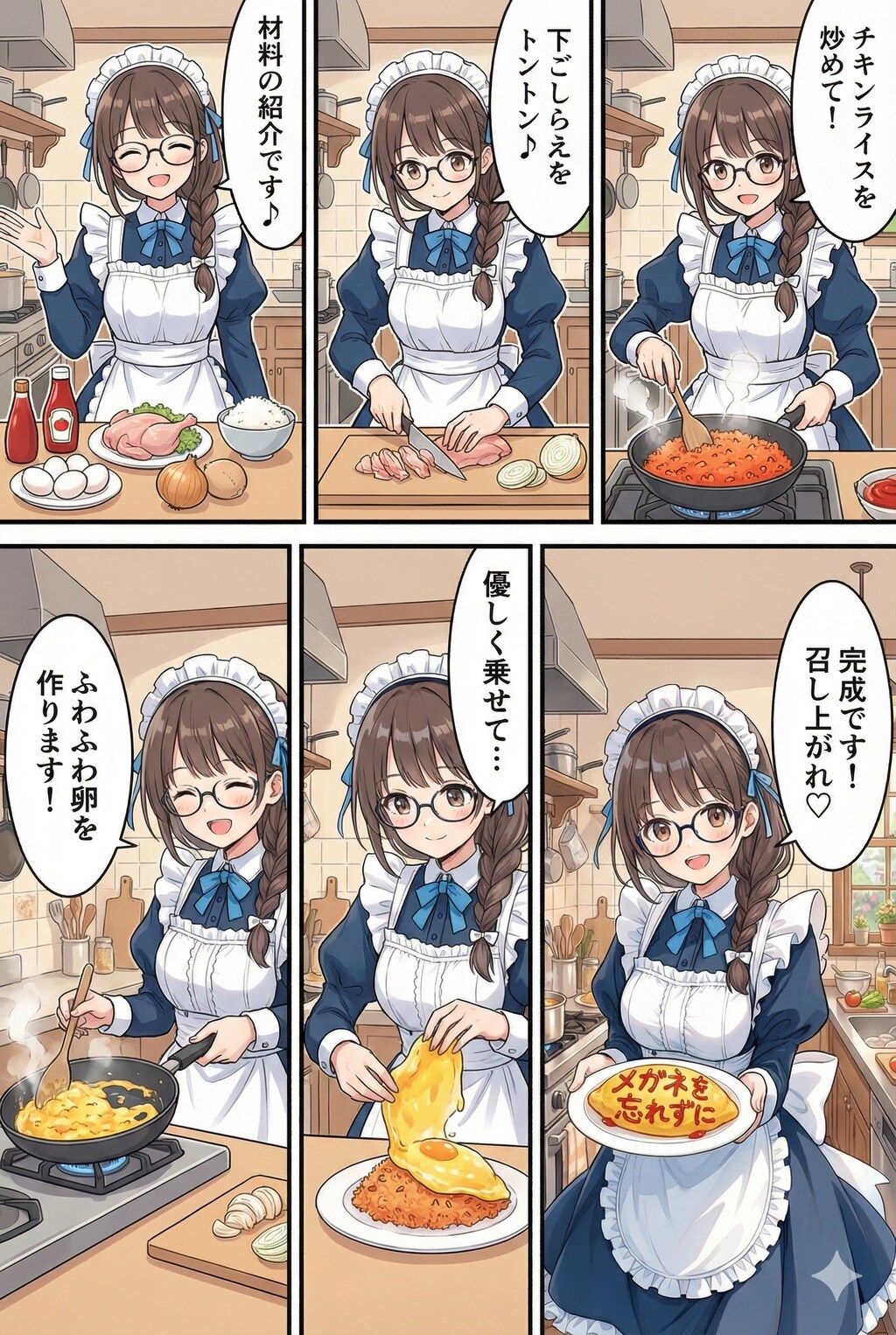 オムライスの(メイドさんの)作り方
