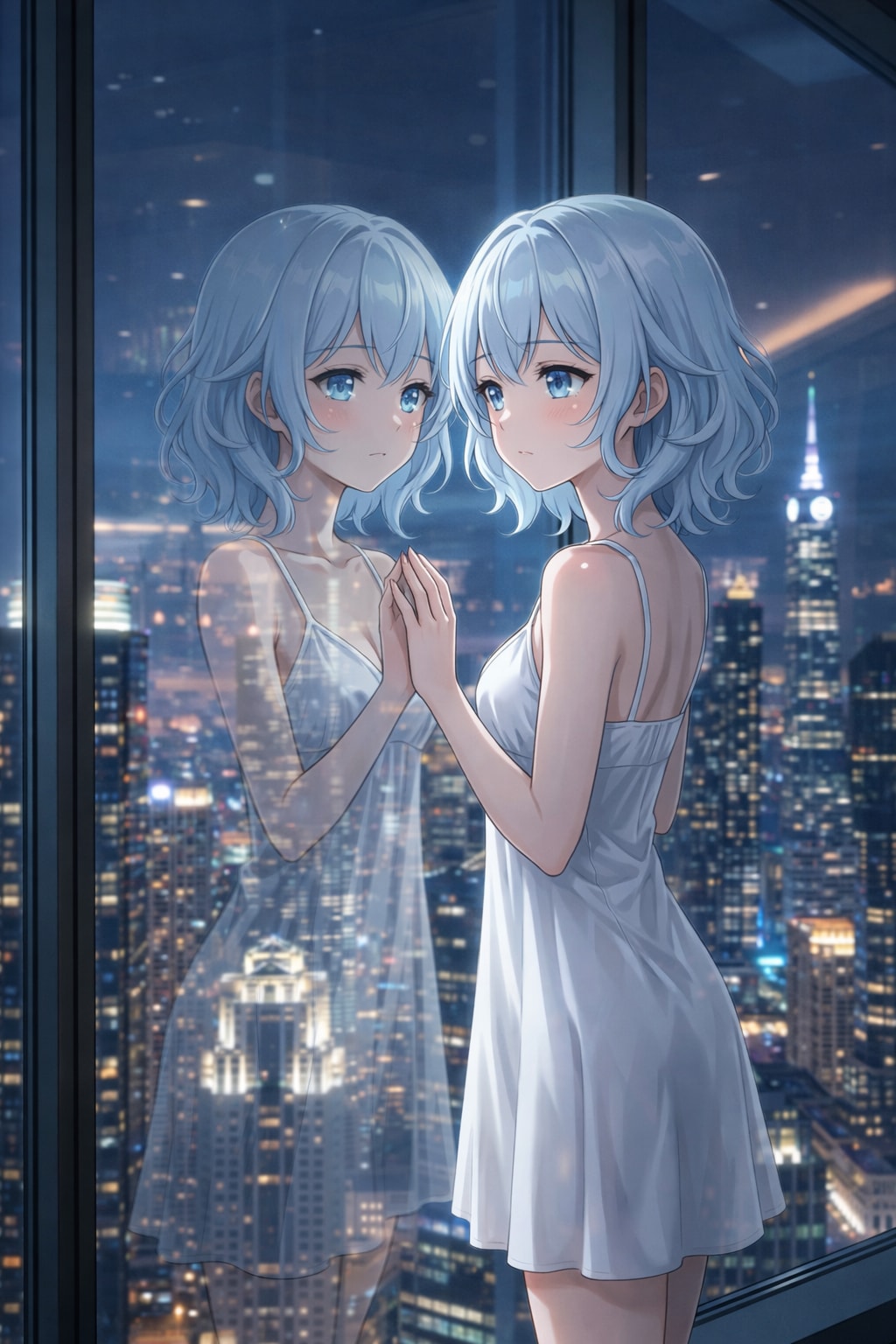 都市の灯りと、ひとりのささやき