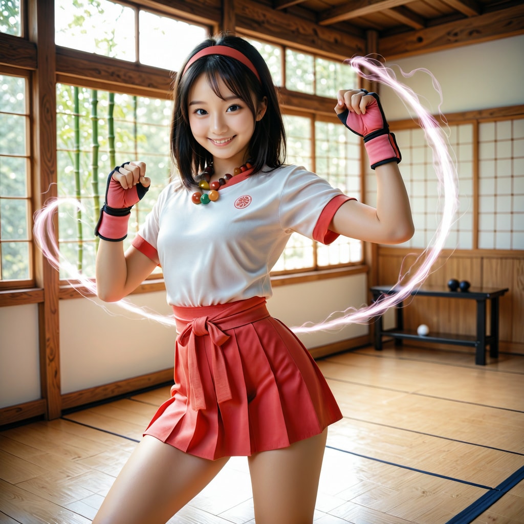 今日はサイキック格闘少女です