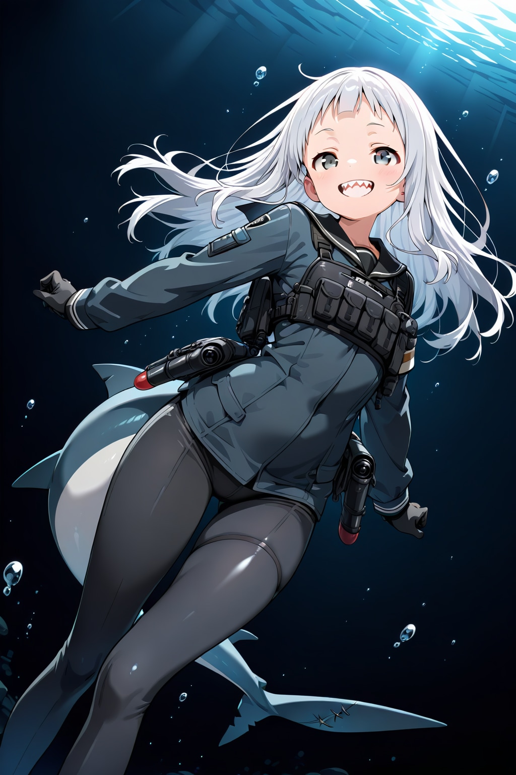 girl who specializes in underwater infiltration