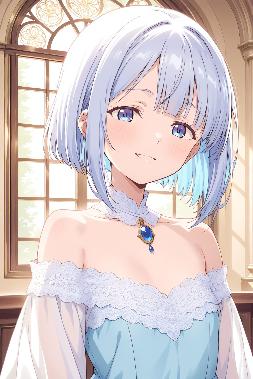 ドレスに包まれた吐息 | の人気AIイラスト・グラビア