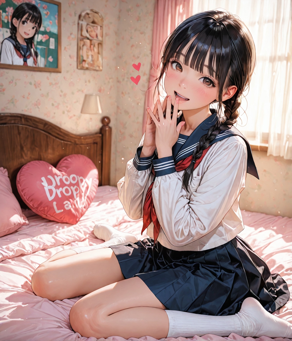 お兄ちゃん(おっさん)と妹(義理)JKの夜❣️