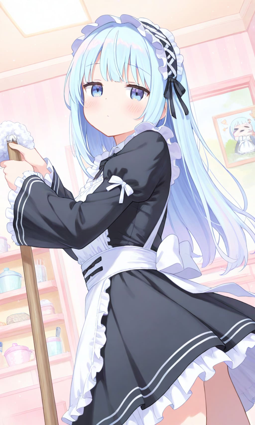 働くメイドさん