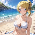 海とナイトプールのエリーチカ👙 2枚目