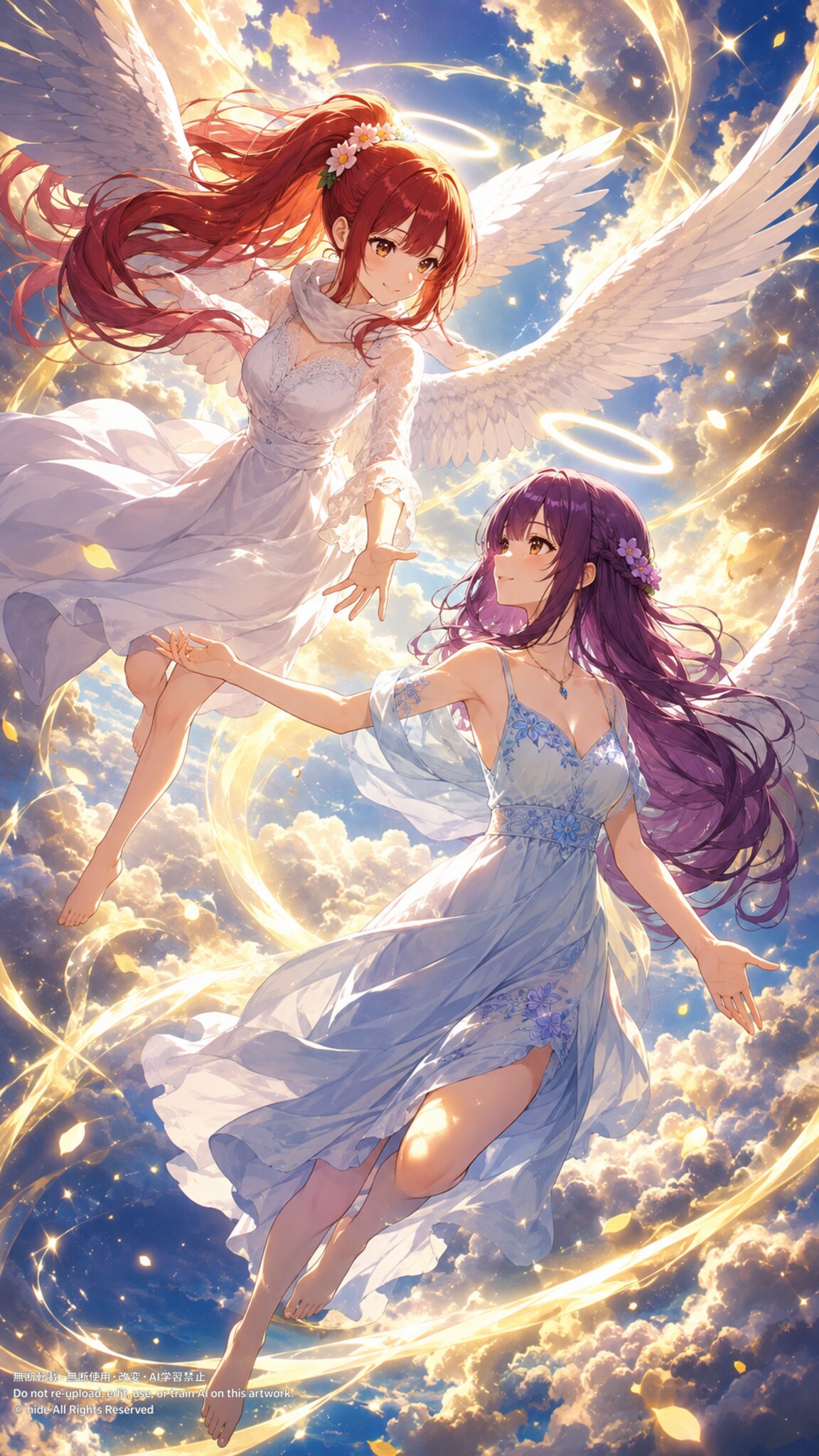 ✨ ミカエルさんとウリエルさん、光の空で | の人気AIイラスト・グラビア