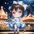 桜坂しずく 遊園地コンサート デフォルメフィギュア風 3枚目