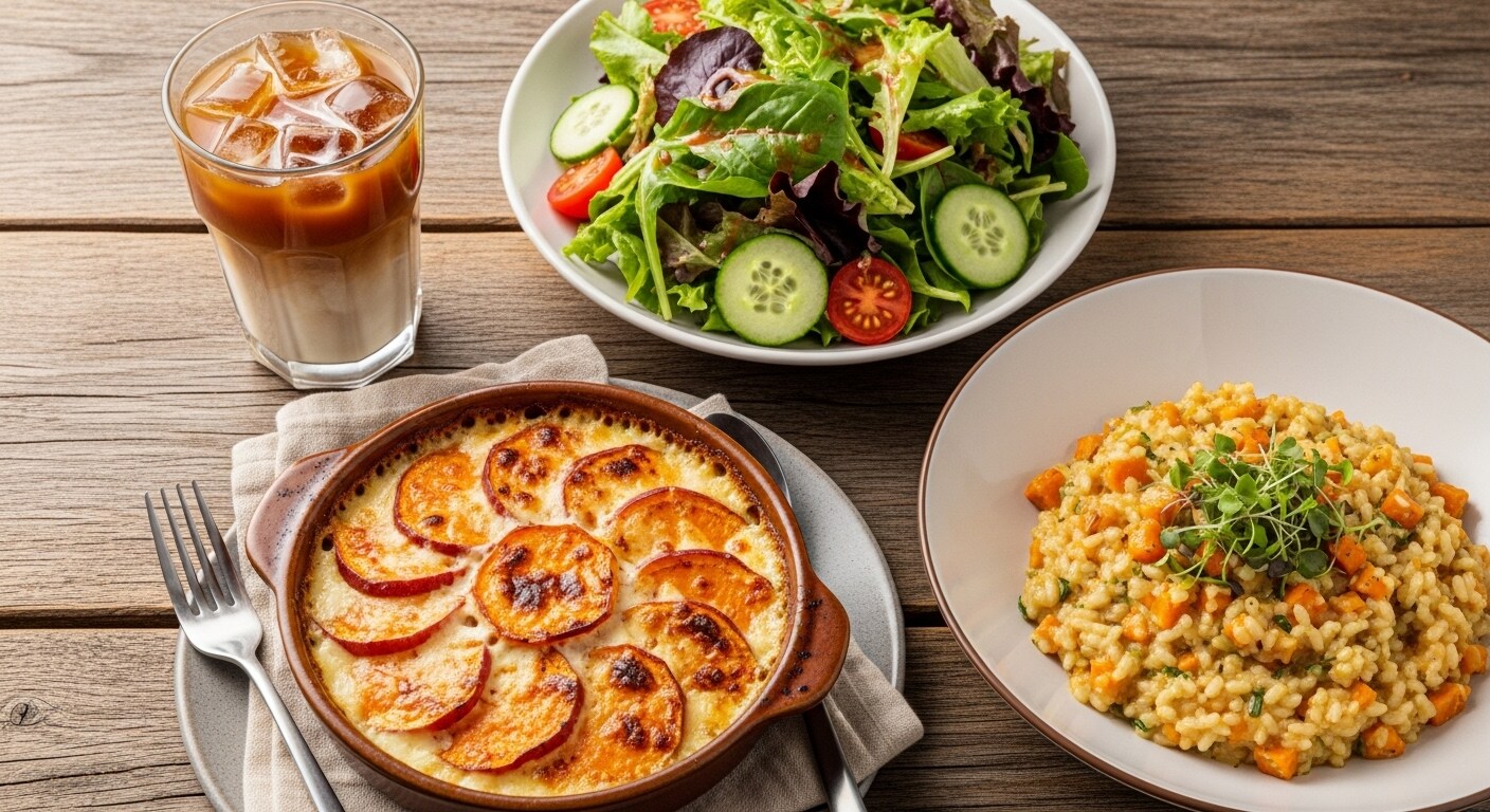 摩訶不思議食堂のさつまいも料理セット | の人気AIイラスト・グラビア