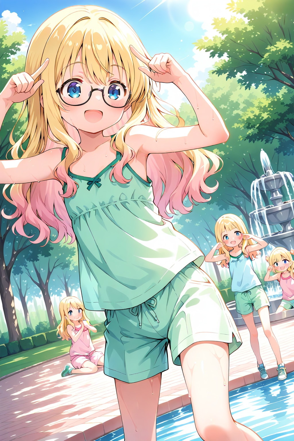 金色の髪の少女