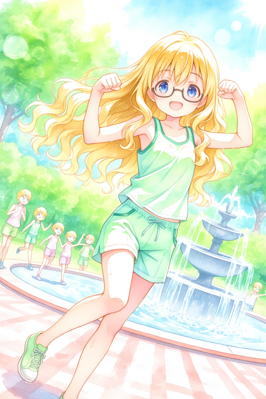 金色の髪の少女