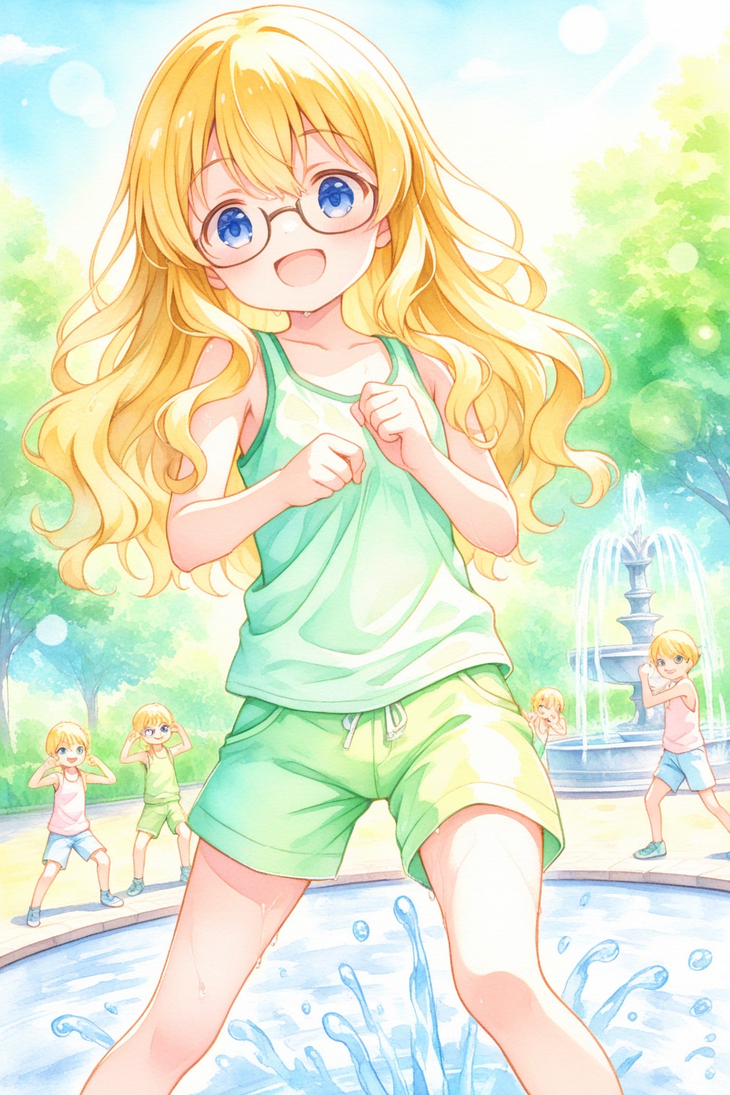 金色の髪の少女