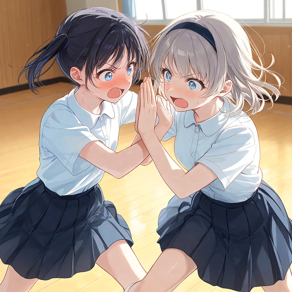 ［リメイク］女の子２人のポーズ集