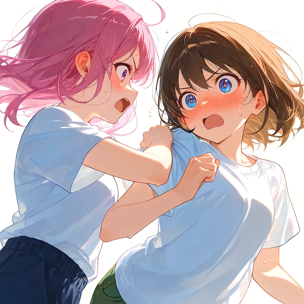 ［リメイク］女の子２人のポーズ集