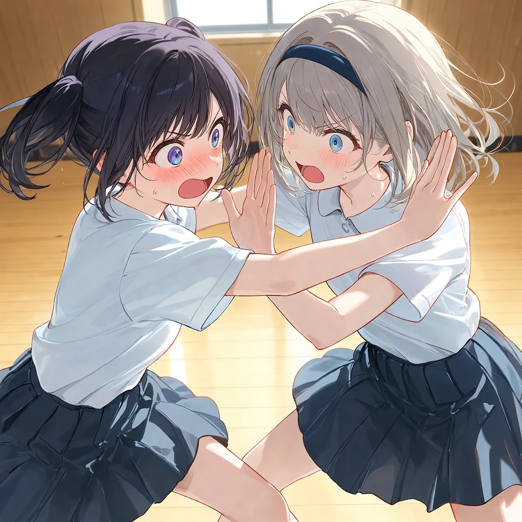 ［リメイク］女の子２人のポーズ集