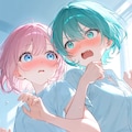 ［リメイク］女の子２人のポーズ集 10枚目