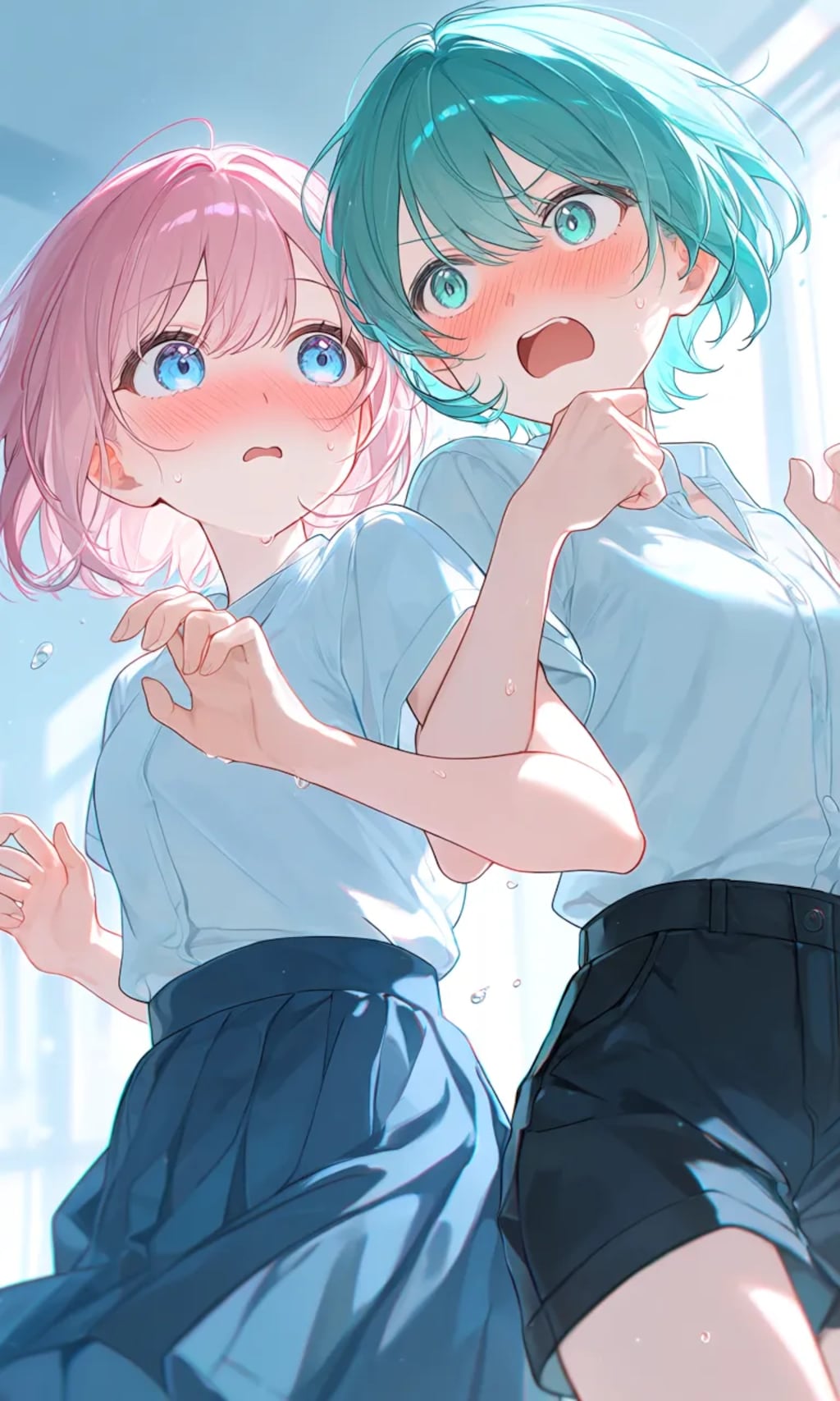 ［リメイク］女の子２人のポーズ集