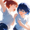 ［リメイク］女の子２人のポーズ集 9枚目