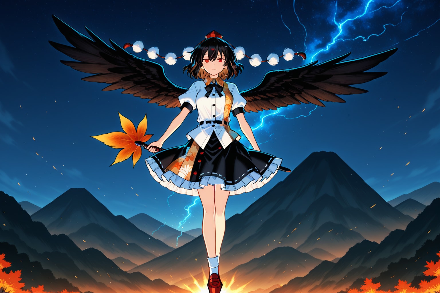 東方風神録の時代の文、2006年１２月３１日の文花帖事件後の妖怪の山 | の人気AIイラスト・グラビア