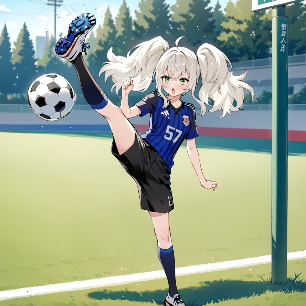謎のサッカー少女