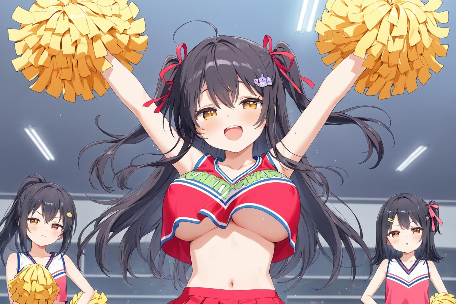 ある日突然、爆乳になってしまったチアガール