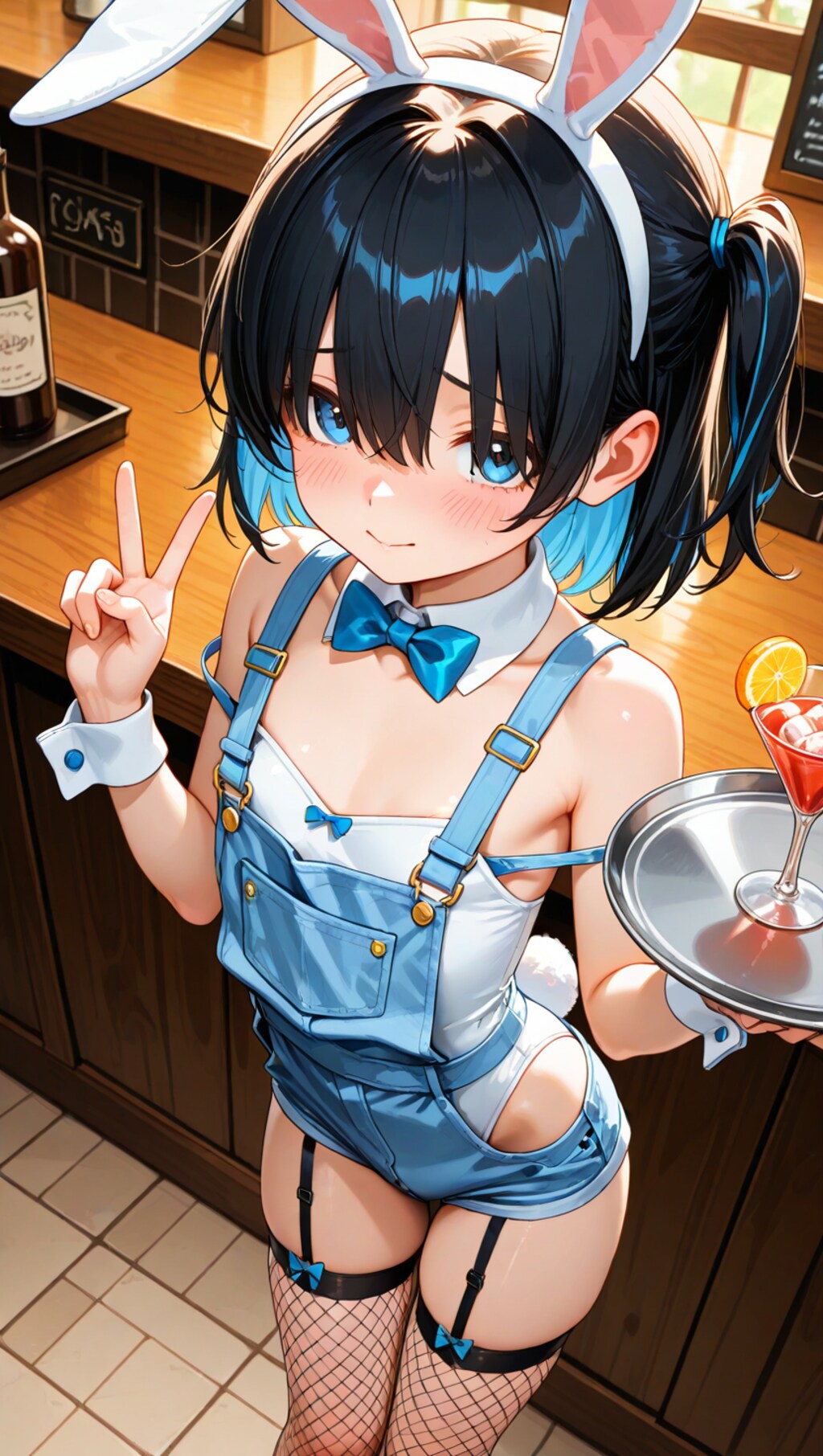 オーバーオールなバニーさん