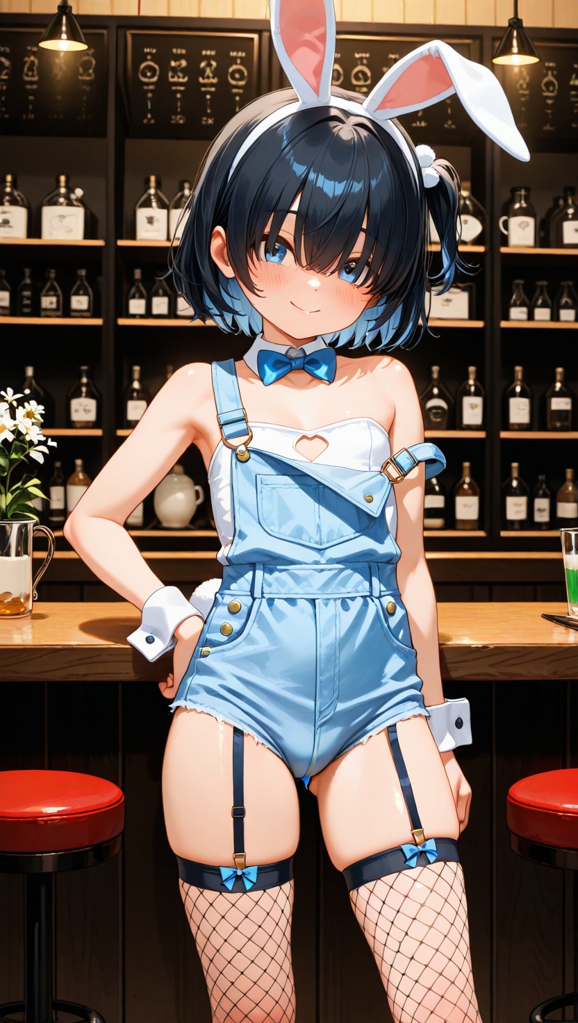 オーバーオールなバニーさん | の人気AIイラスト・グラビア