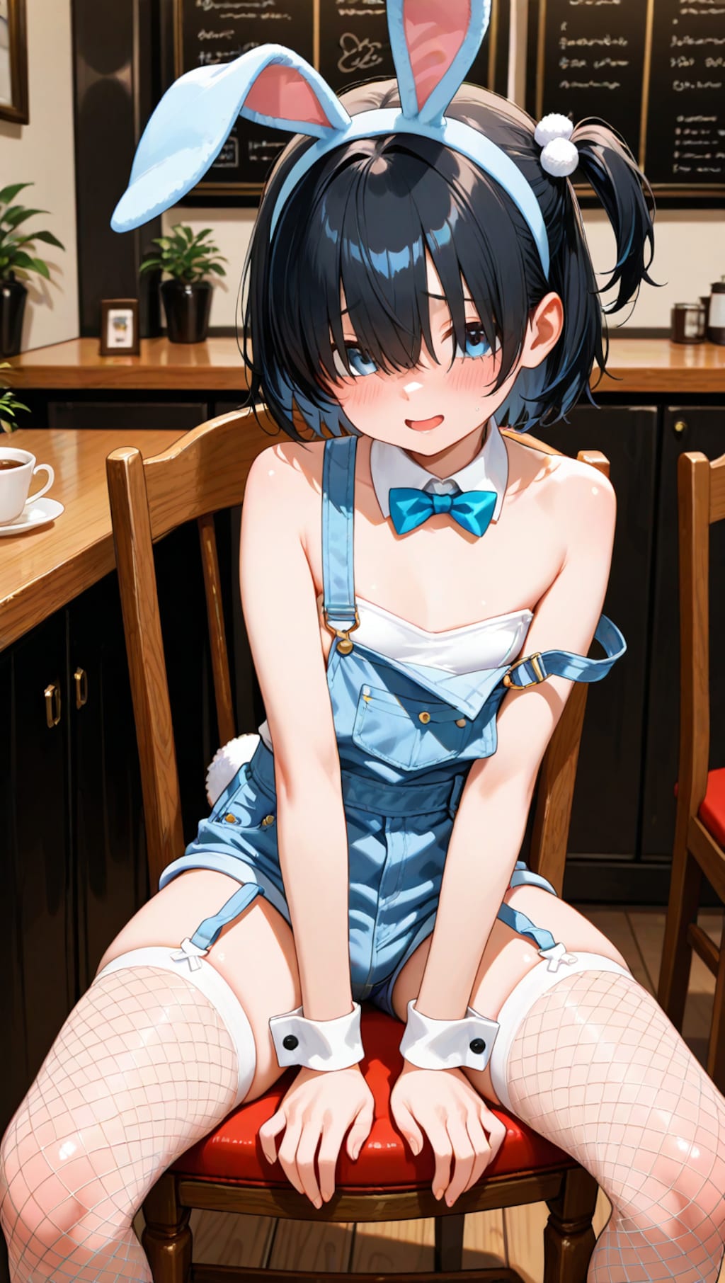 オーバーオールなバニーさん