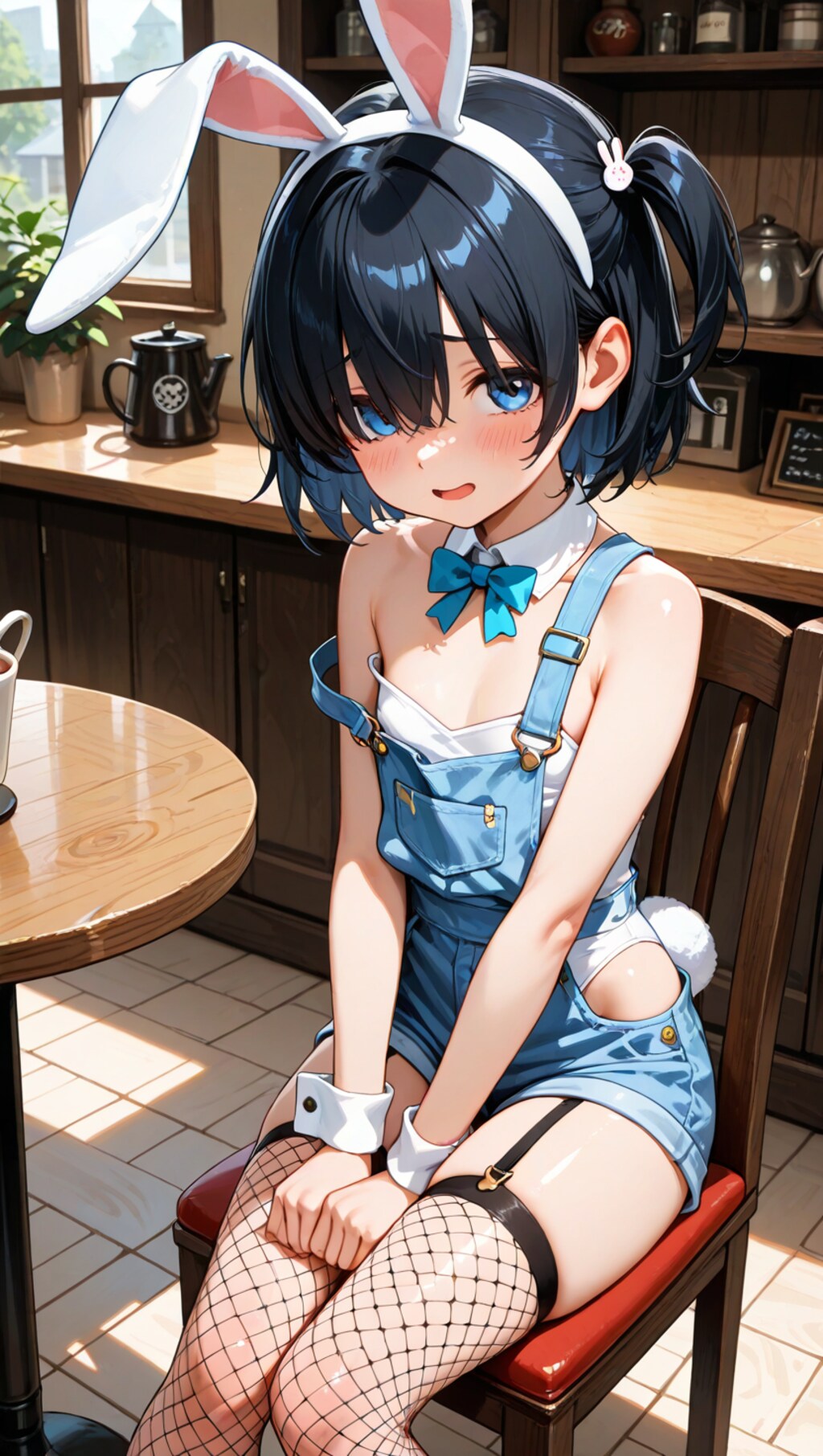 オーバーオールなバニーさん