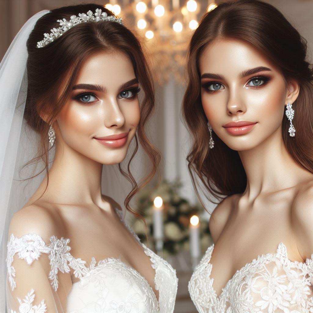 百合カップルの結婚式
