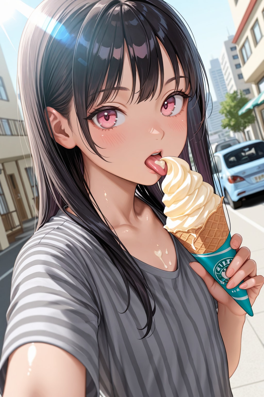 【本日の板野ちゃん】「ソフトクリーム美味しい♡」