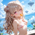 夏・渚・マイクロビキニのさとみん❣️ 2枚目