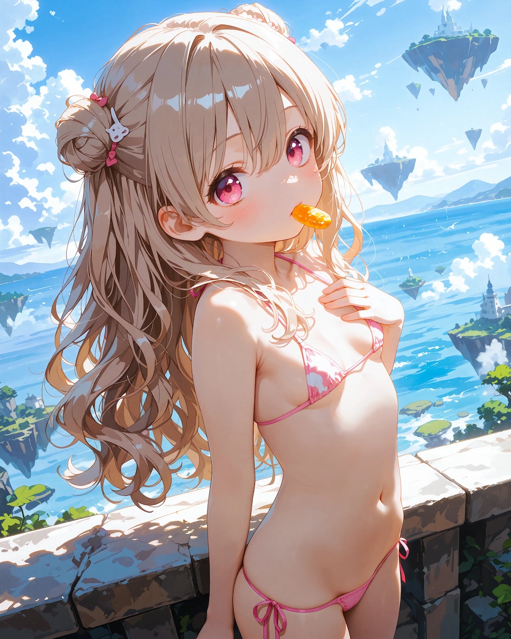 夏・渚・マイクロビキニのさとみん❣️