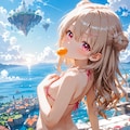 夏・渚・マイクロビキニのさとみん❣️ 3枚目