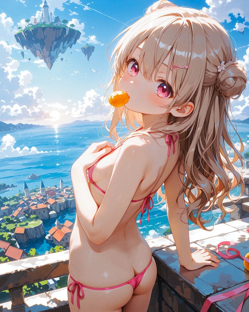 夏・渚・マイクロビキニのさとみん❣️