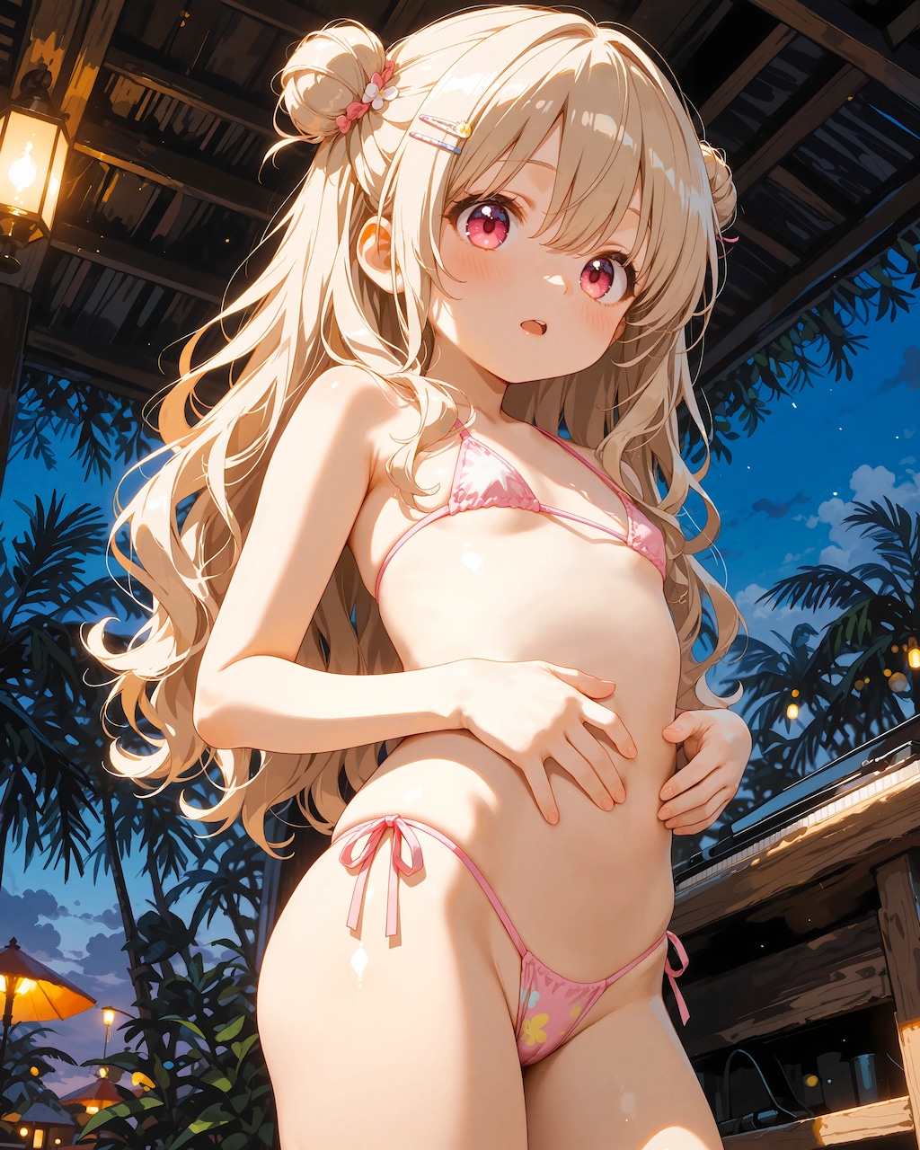 夏・渚・マイクロビキニのさとみん❣️
