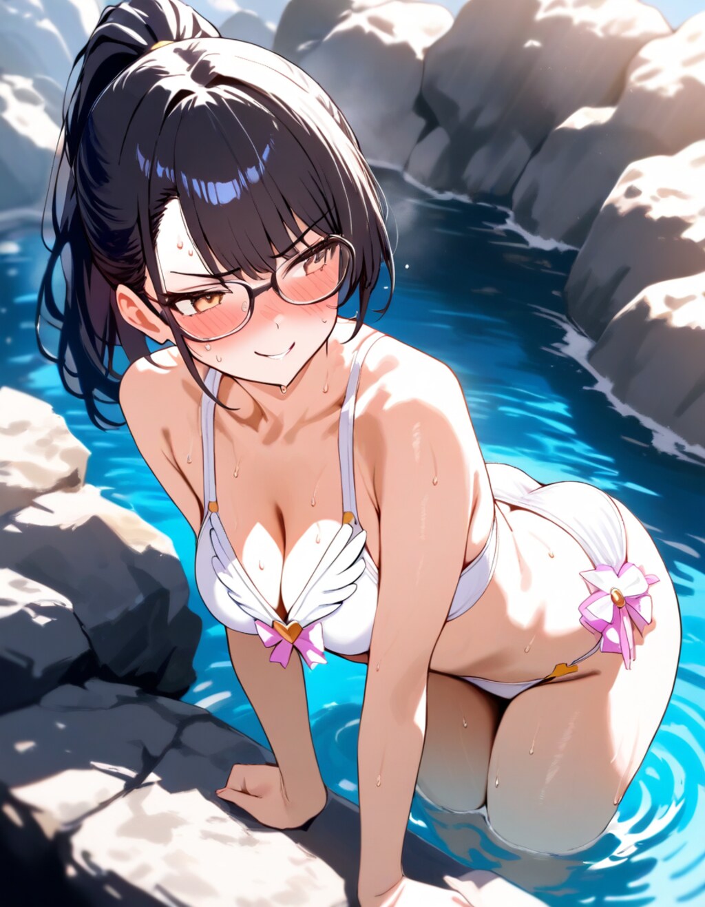 水着の柄、素材、カッティング研究（Opt.1）