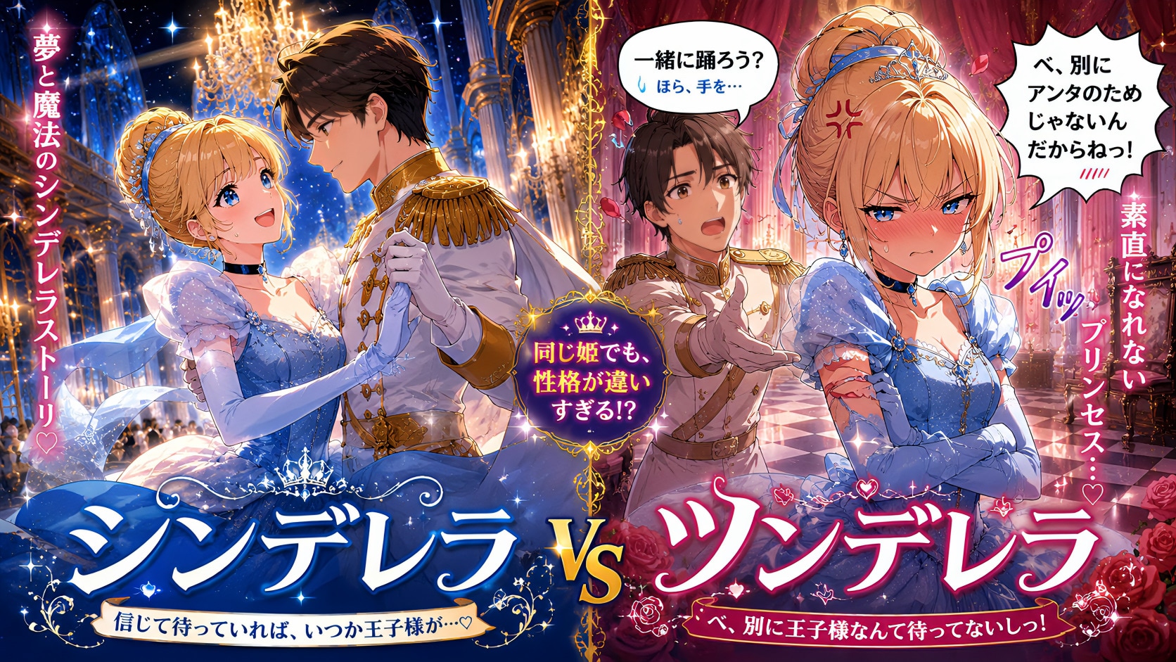 シンデレラ→ツンデレラ