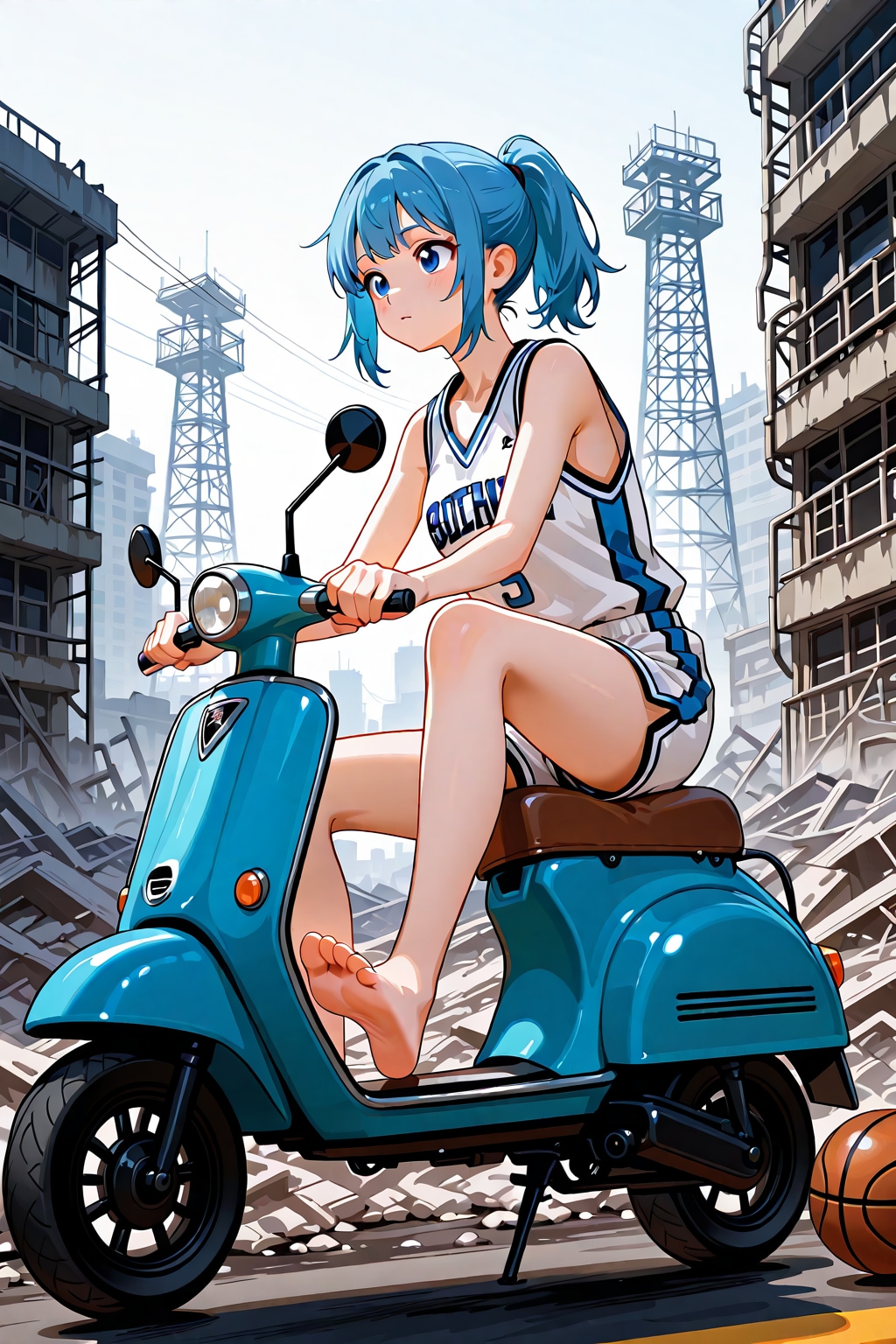 バイクに座る_LILY