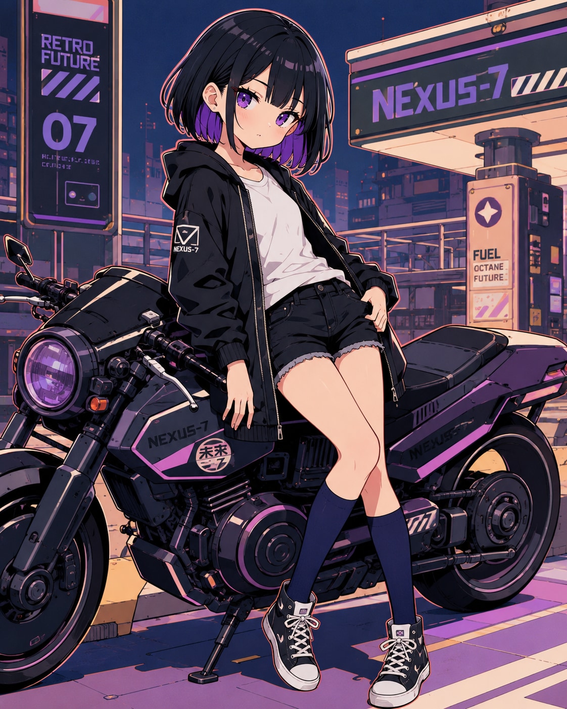 ほいさんのプロンプトの紫月