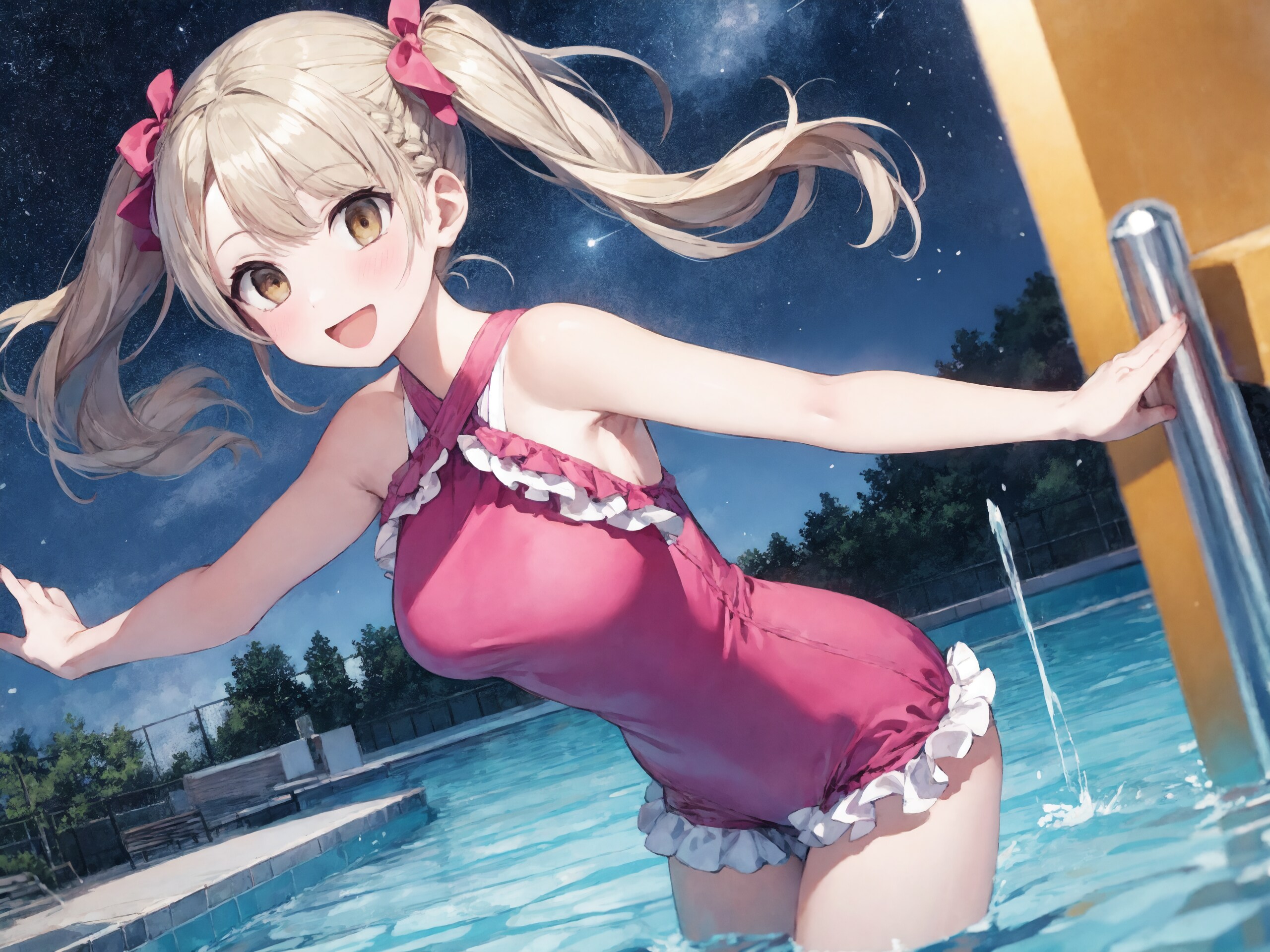 プール貸し切りだよ！
