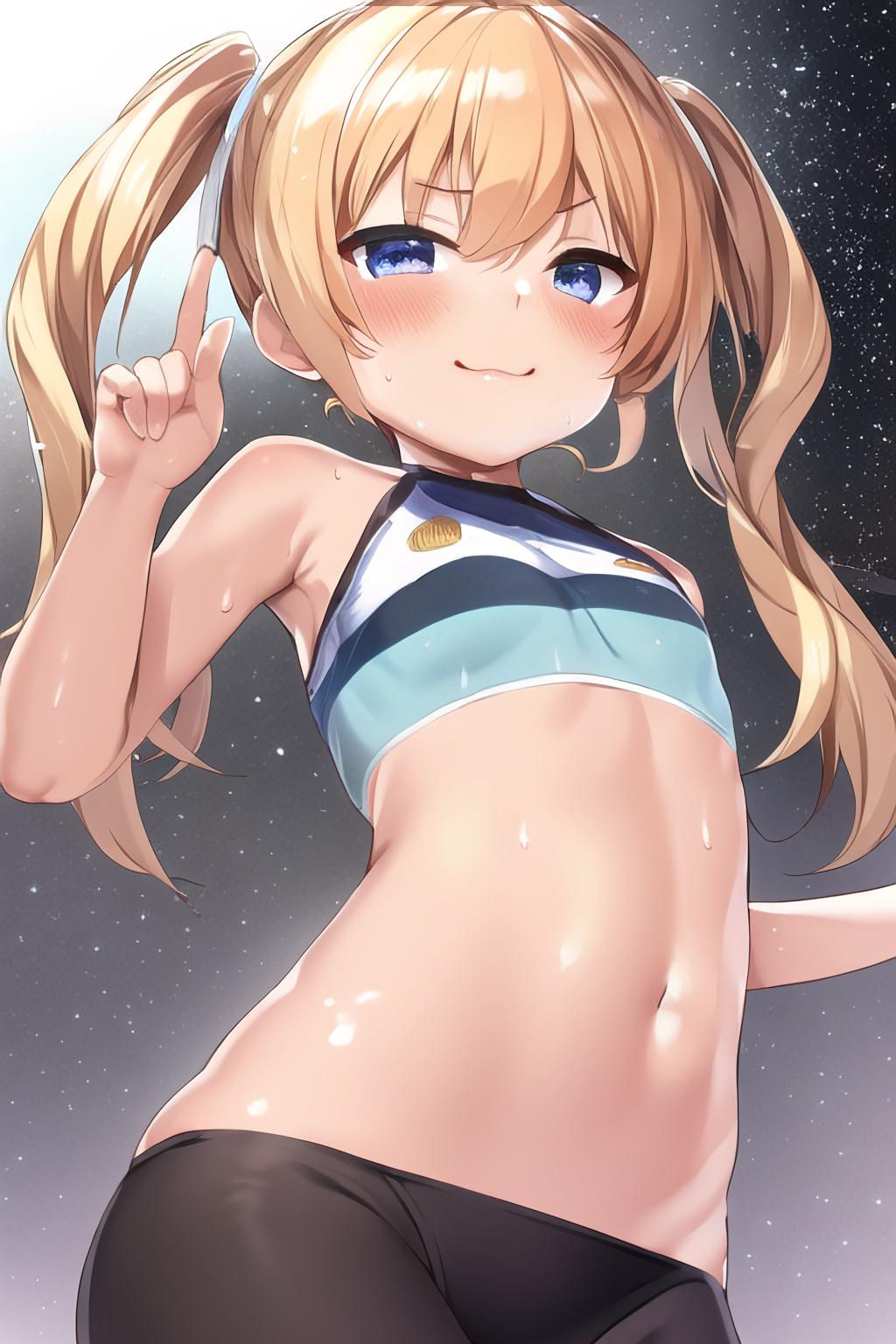 金髪ツインテール