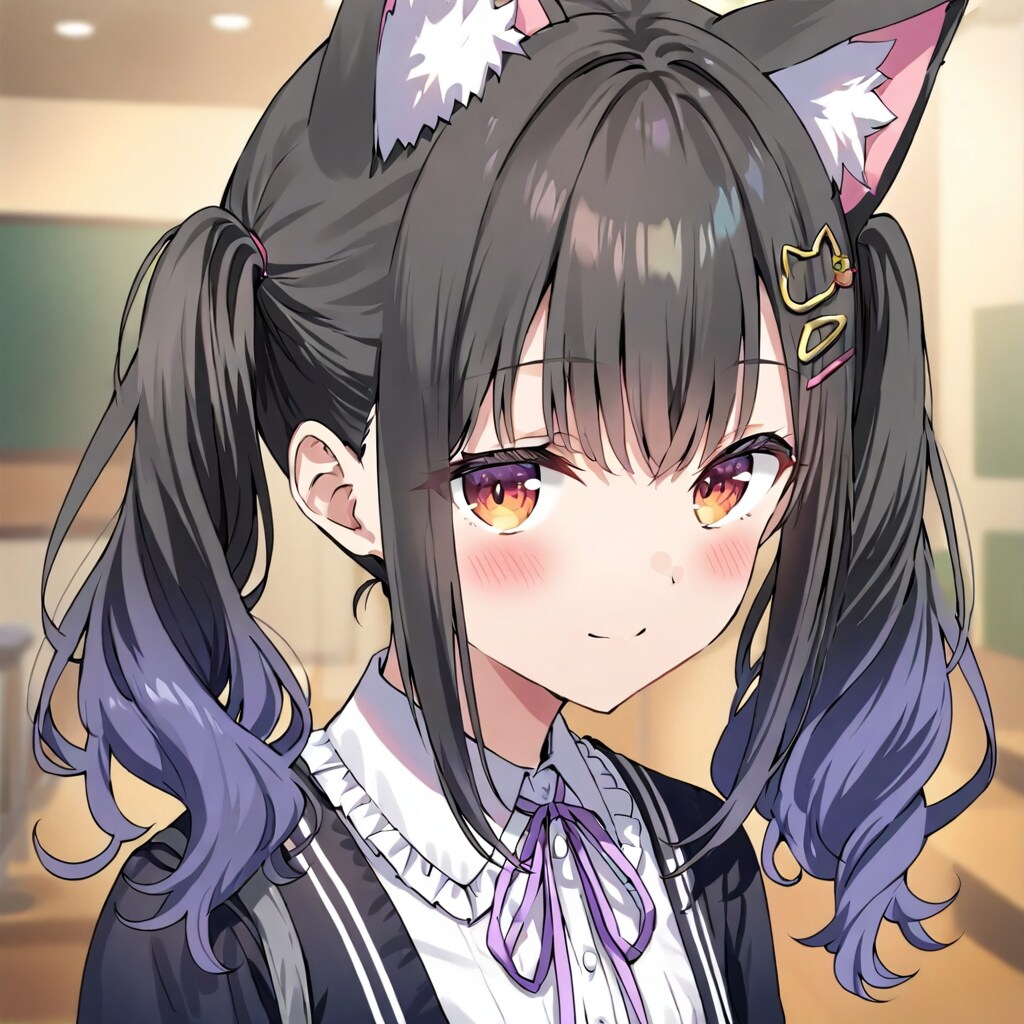 微笑んでいる紅葉ちゃん