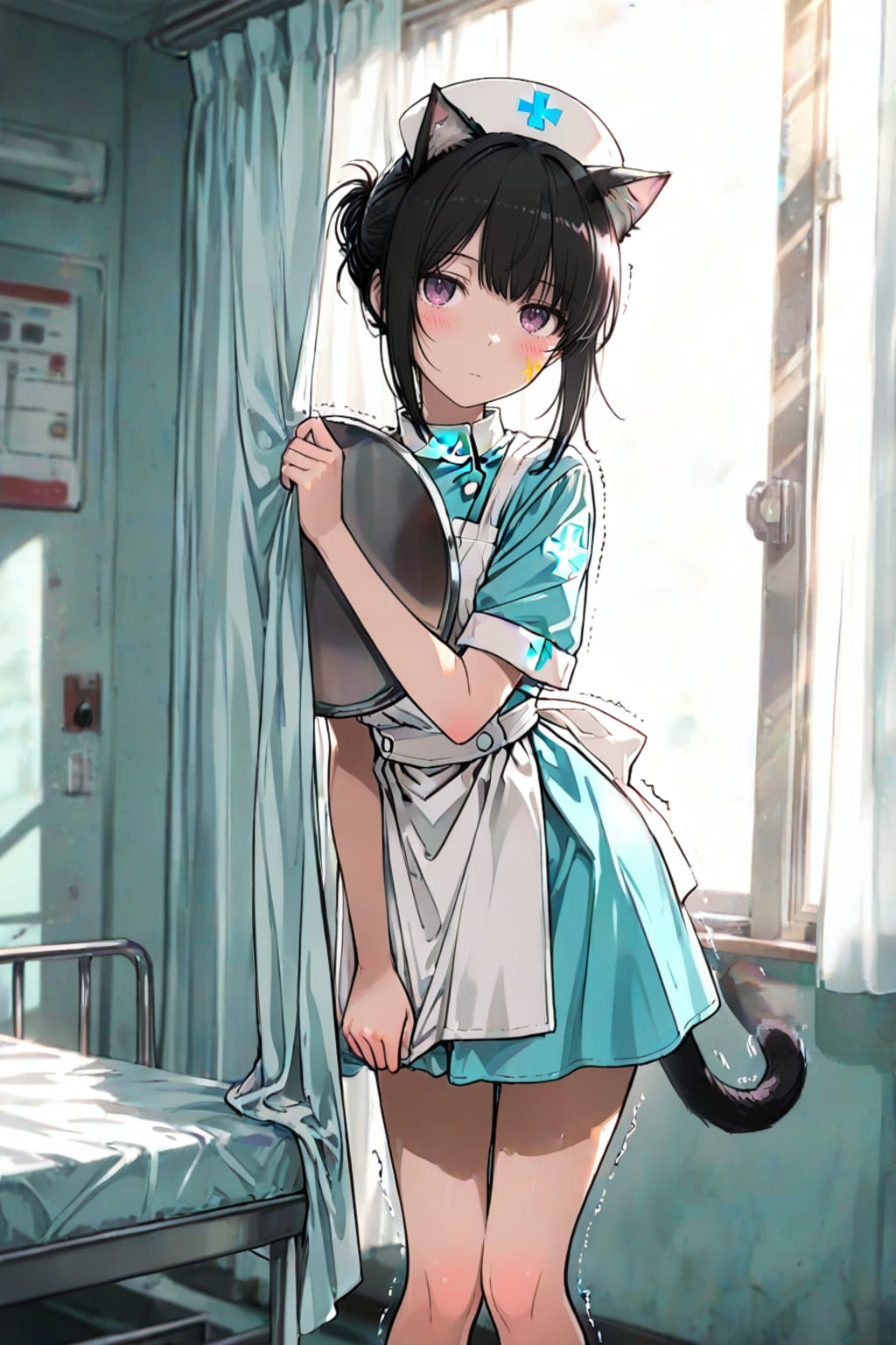 朔雷　「…しんさつの時間…」