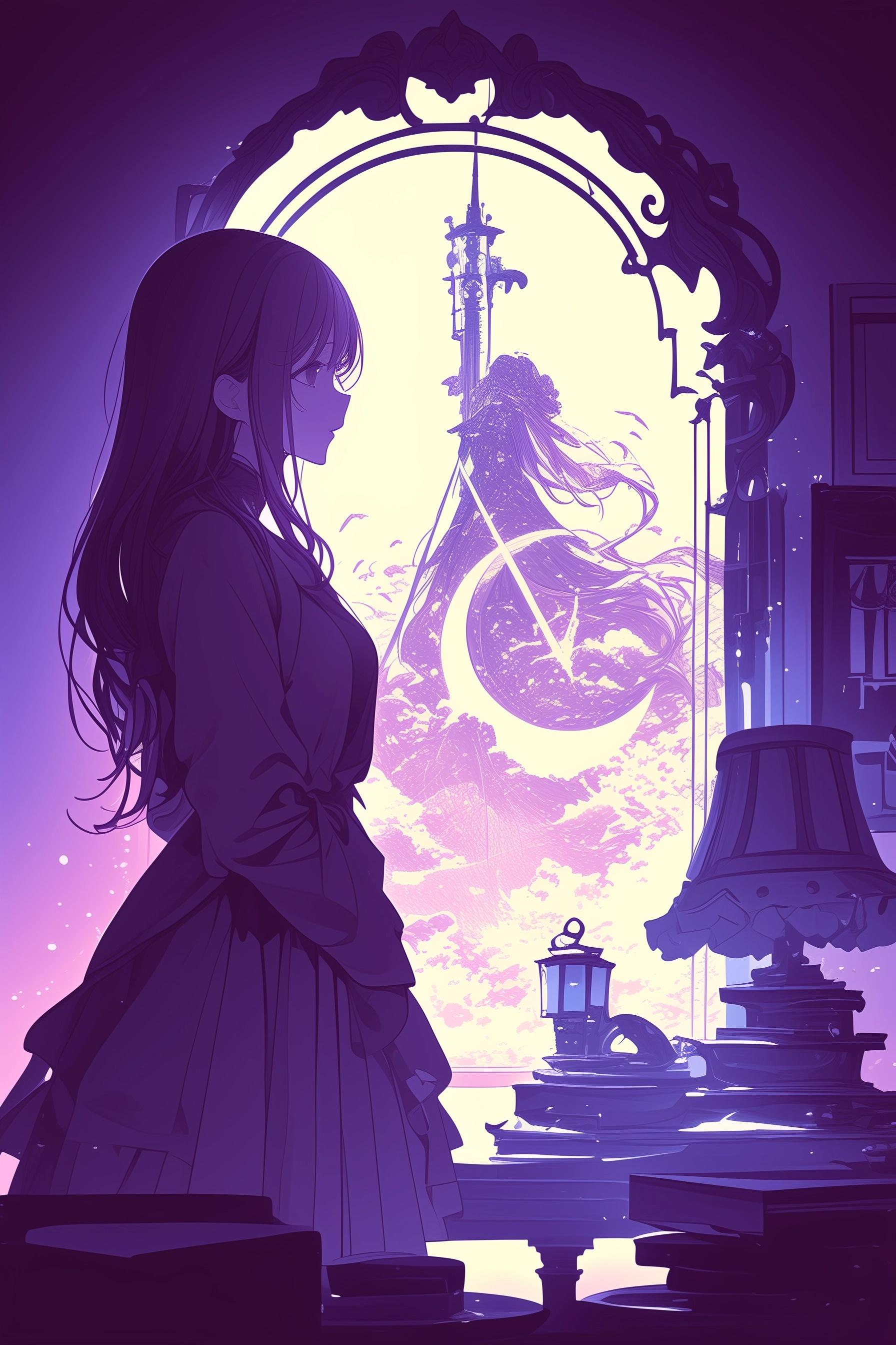 月の鏡、時の扉