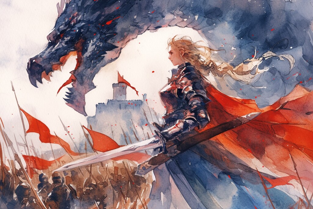 ドラゴンと少女（竜騎士）72