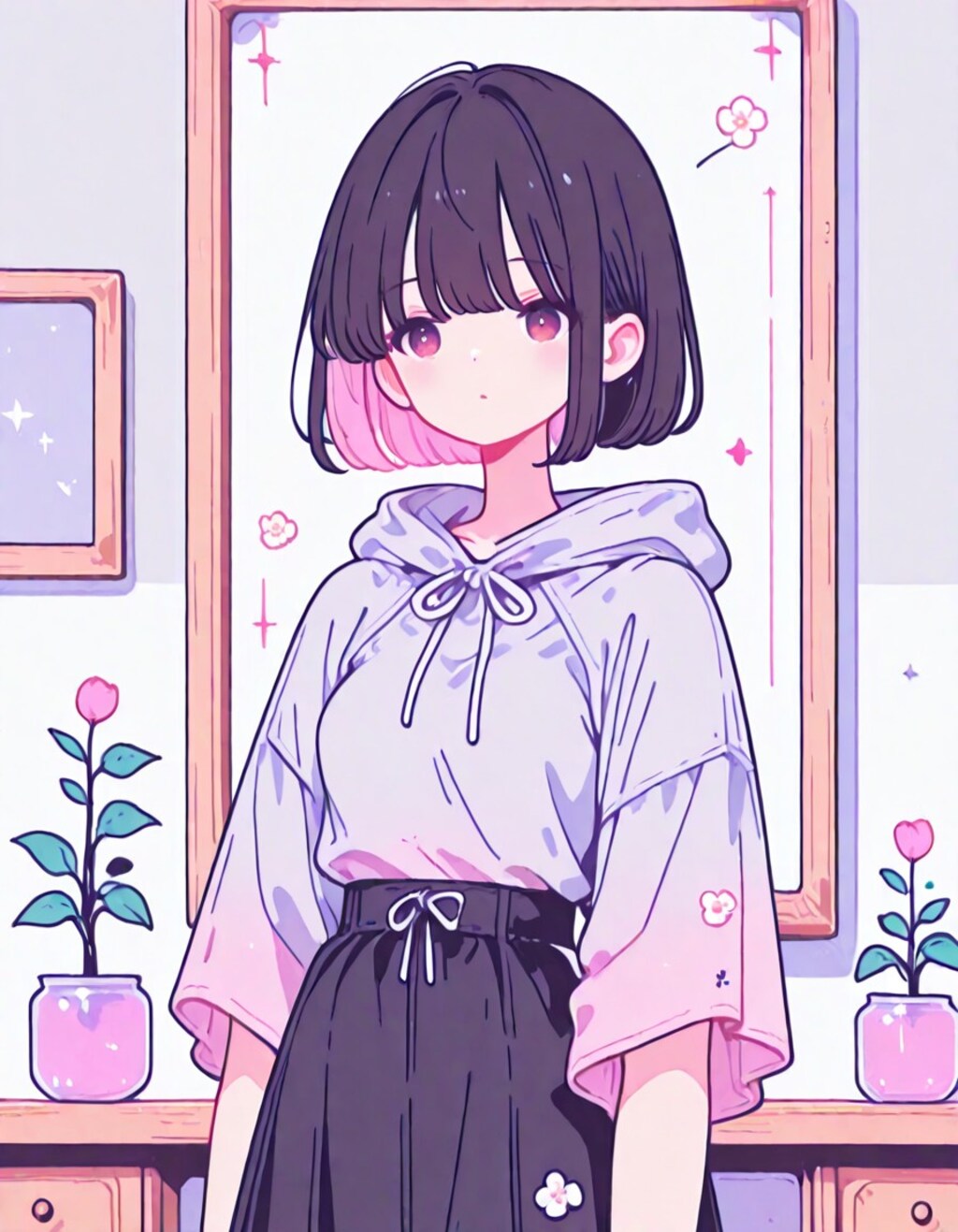 今日のパーカー女子