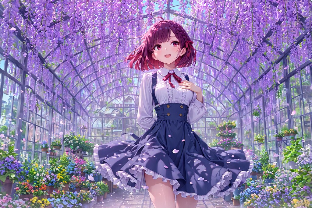 藤の下で