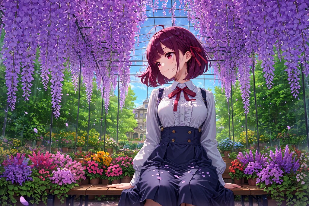 藤の下で