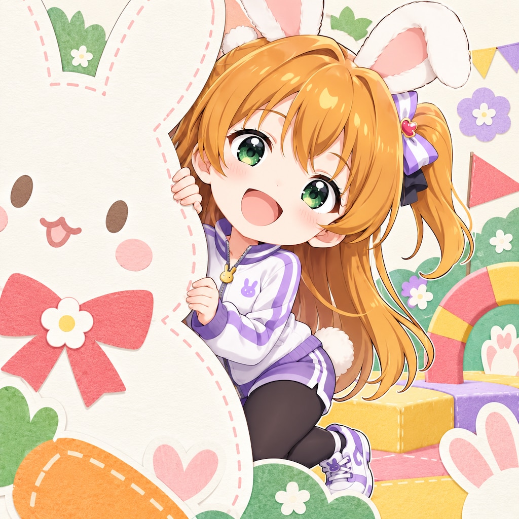 うさぎアスレチック（１）３時のアイドル　GPTimages2.5