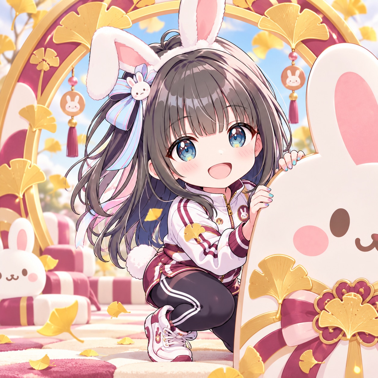 うさぎアスレチック（１）３時のアイドル　GPTimages2.5 | の人気AIイラスト・グラビア