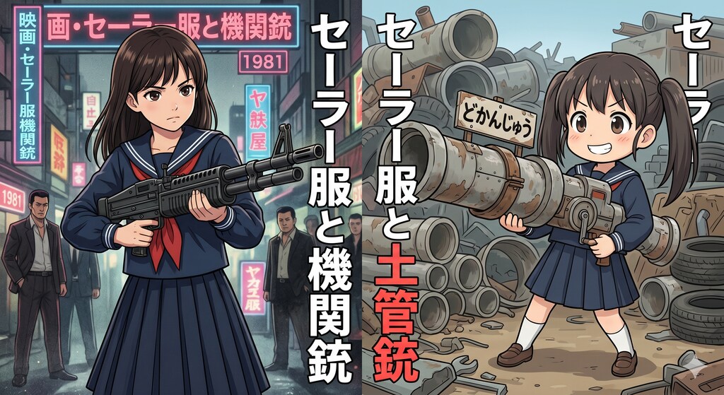セーラー服ときかんじゅう→セーラー服とどかんじゅう